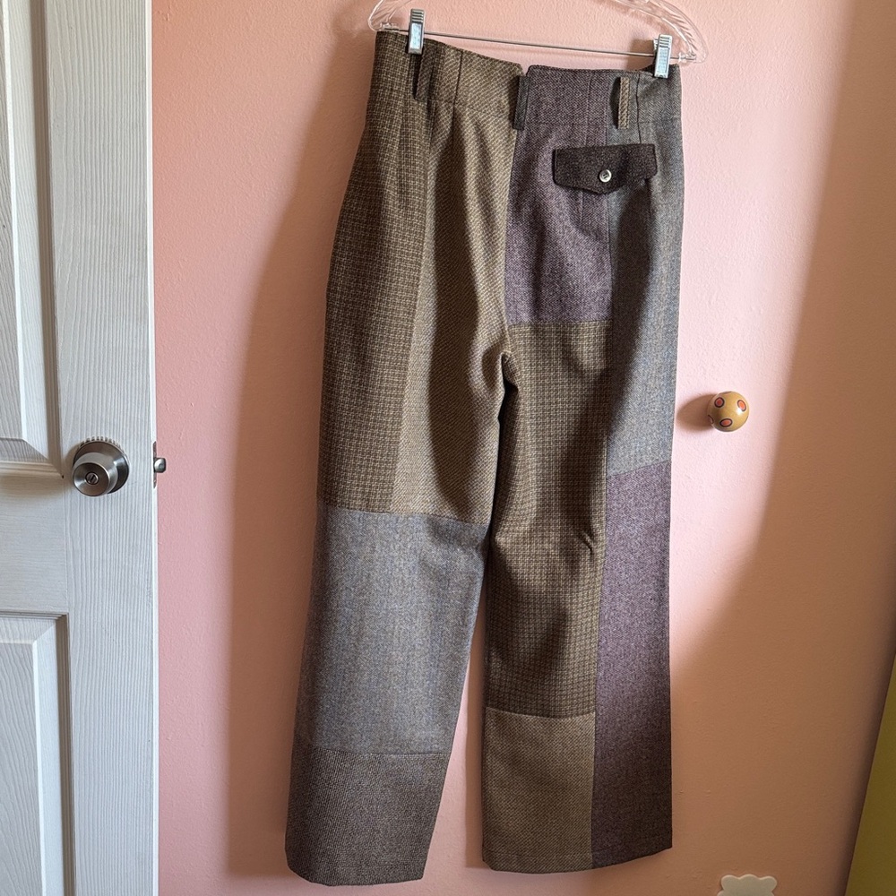 Patchwork Wool Trousers - Picture 11 of 13